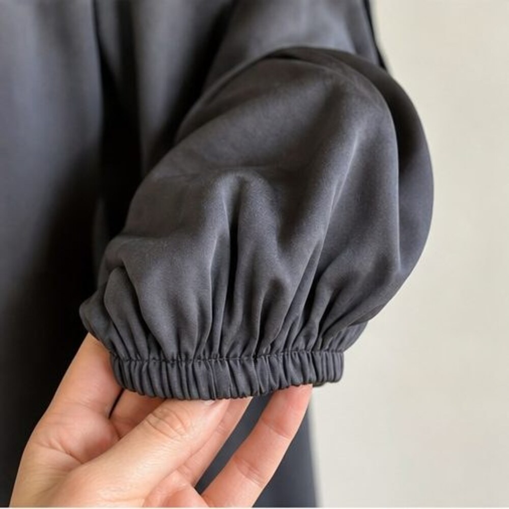 Charcoal Smocked Top - Picture 5 of 6
